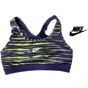NWT $40 NIKE PRO Women S Classic Tiger Print Sports Bra Racerback Medium Support